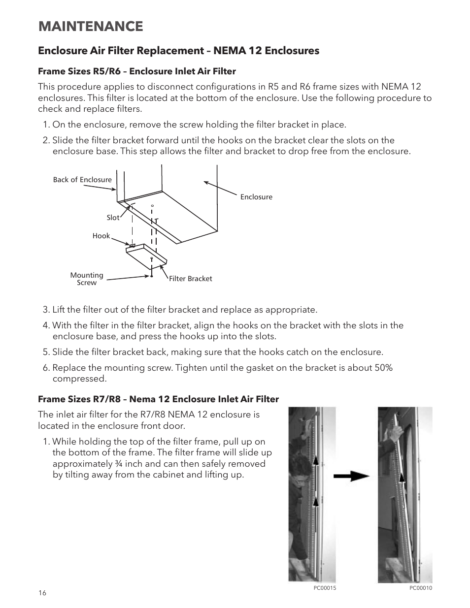 Maintenance | Xylem IM250R03 Aquavar CPC-FD User Manual | Page 16 / 44