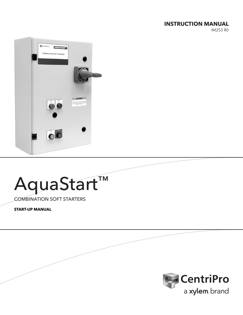 Xylem IM253 R0 AquaStart Combination Soft Starters User Manual | 16 pages