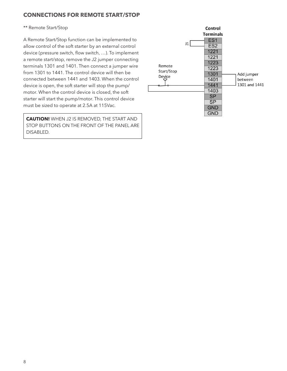 Xylem IM253 R0 AquaStart Combination Soft Starters User Manual | Page 8 / 16