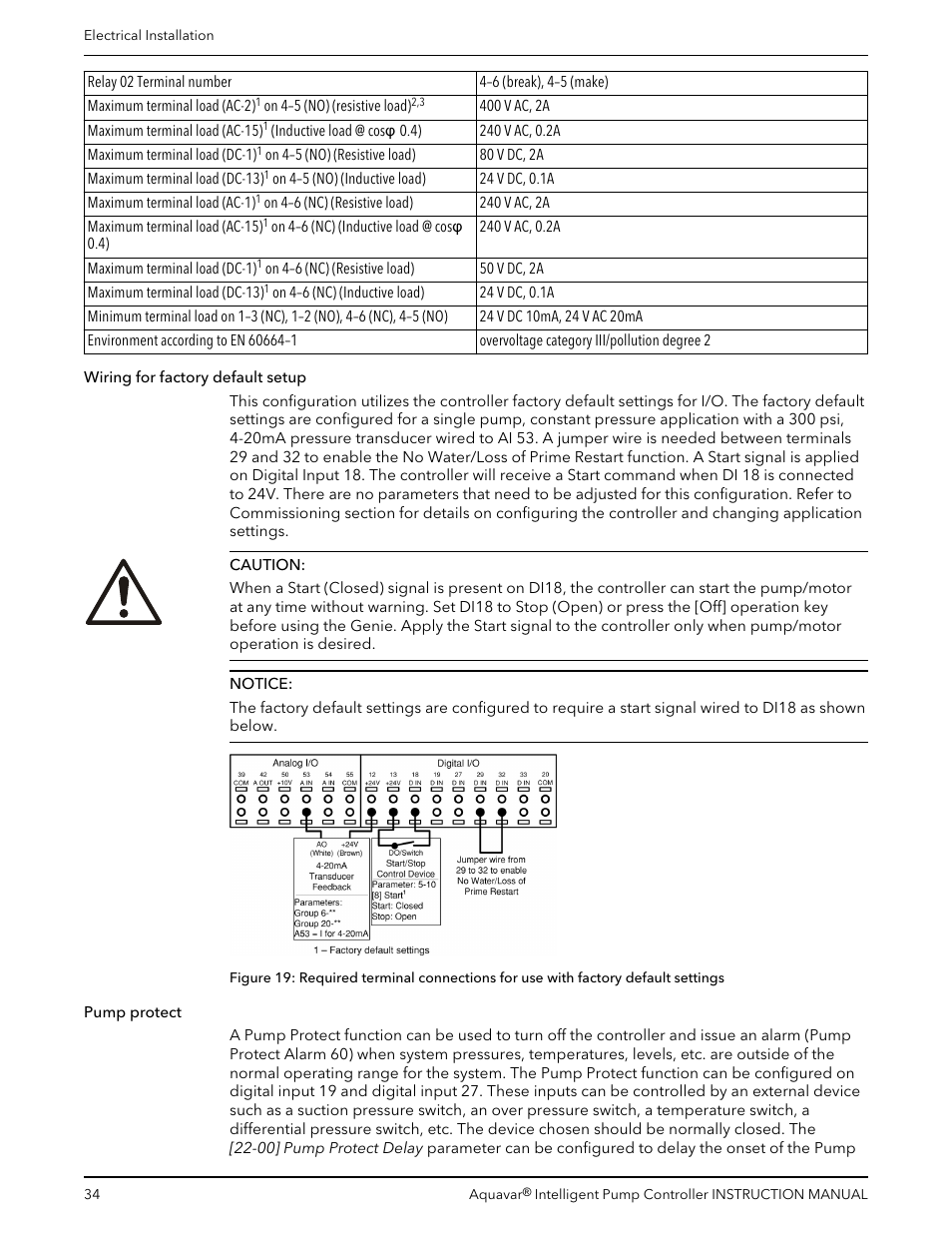 Xylem IM255 AQUAVAR Intelligent Pump Controller User Manual | Page 36 / 148