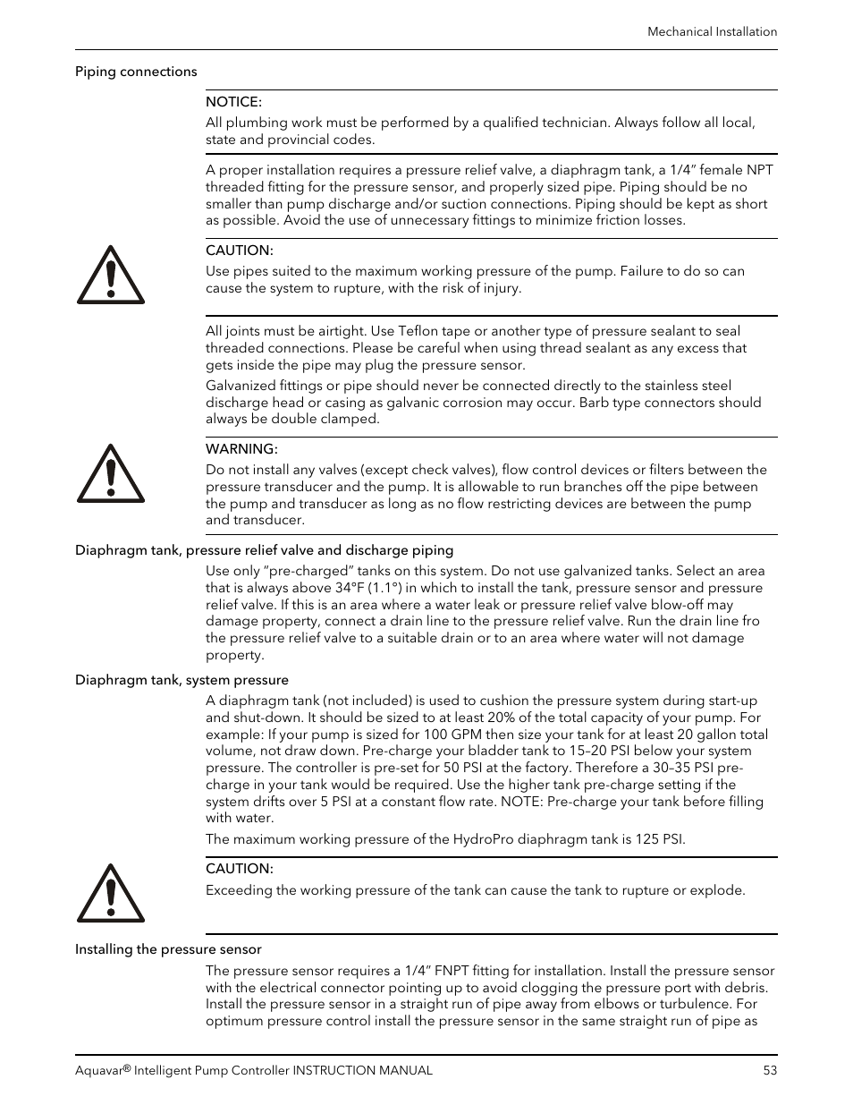 Xylem IM255 AQUAVAR Intelligent Pump Controller User Manual | Page 55 / 148