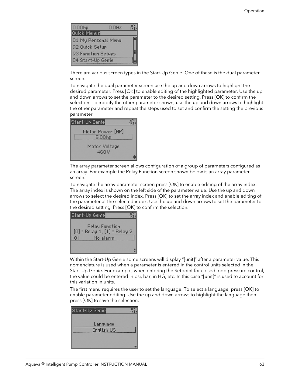 Xylem IM255 AQUAVAR Intelligent Pump Controller User Manual | Page 65 / 148