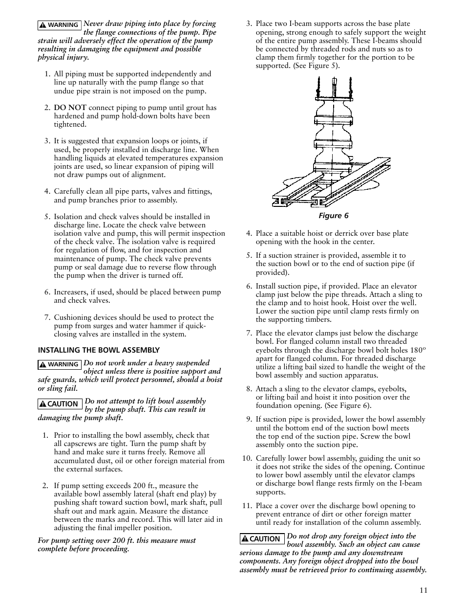 Xylem IMDWT R02 Model DWT Deep Well Turbine Pumps User Manual | Page 11 / 28