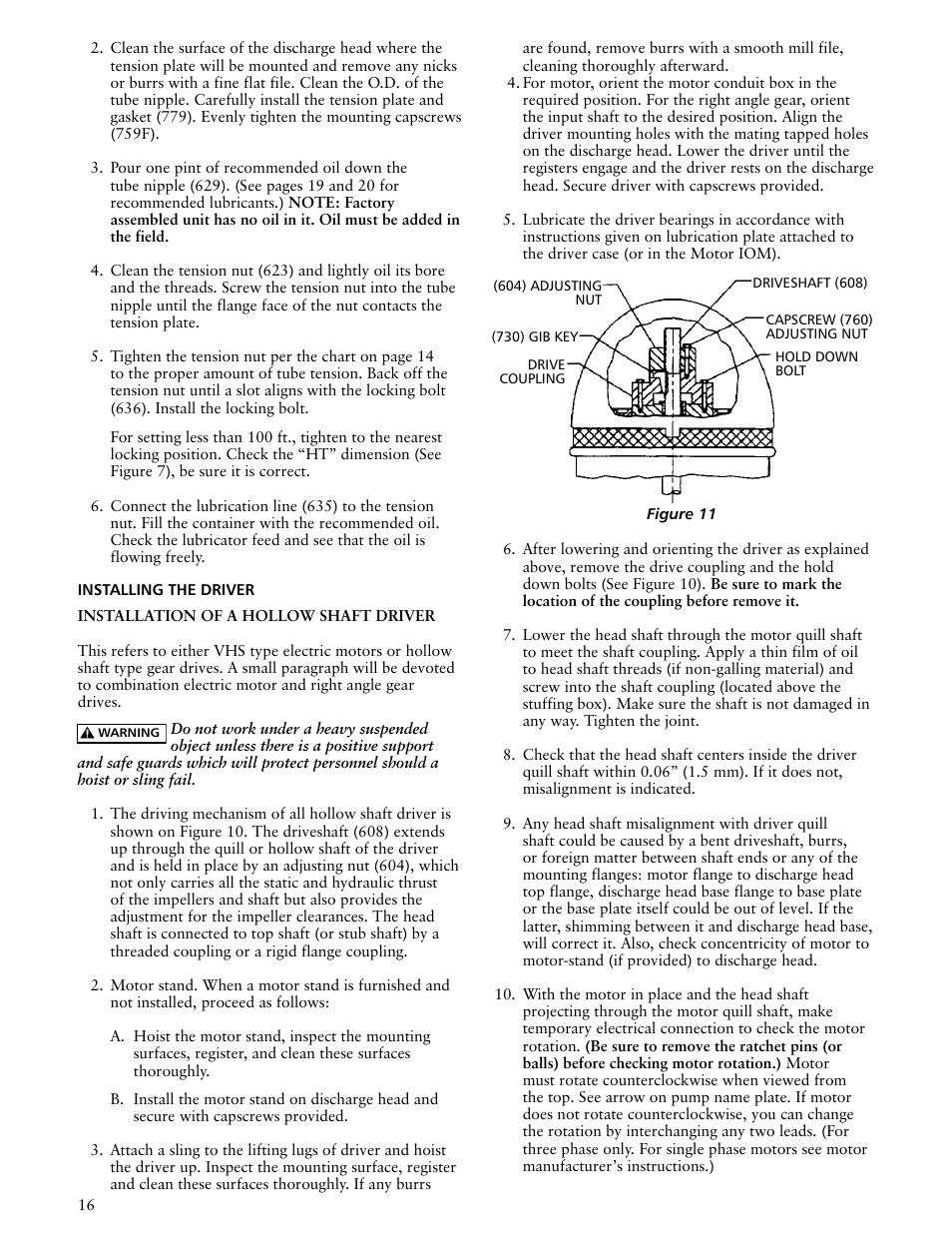 Xylem IMDWT R02 Model DWT Deep Well Turbine Pumps User Manual | Page 16 / 28