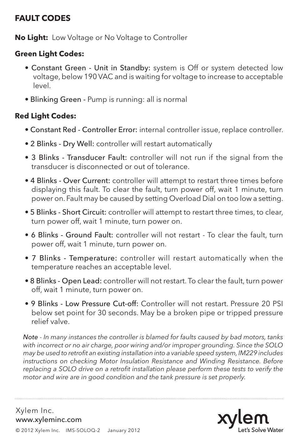 Xylem IMS SOLOQ 1 Aquavar SOLO Quick Installation Guide User Manual | Page 4 / 6