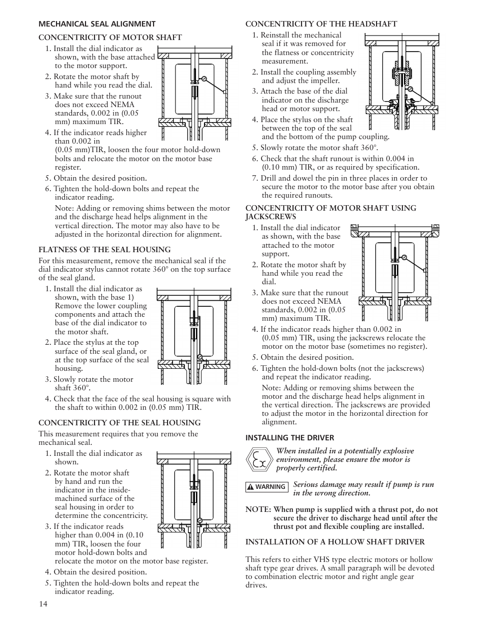 Xylem IMVIC R01 Model VIC Vertical Industrial Turbine Can Pumps User Manual | Page 14 / 32