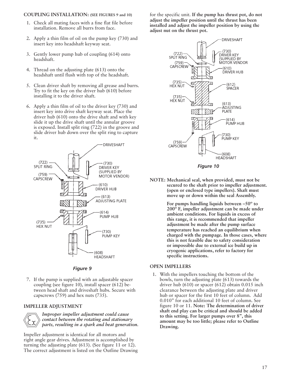 Xylem IMVIC R01 Model VIC Vertical Industrial Turbine Can Pumps User Manual | Page 17 / 32