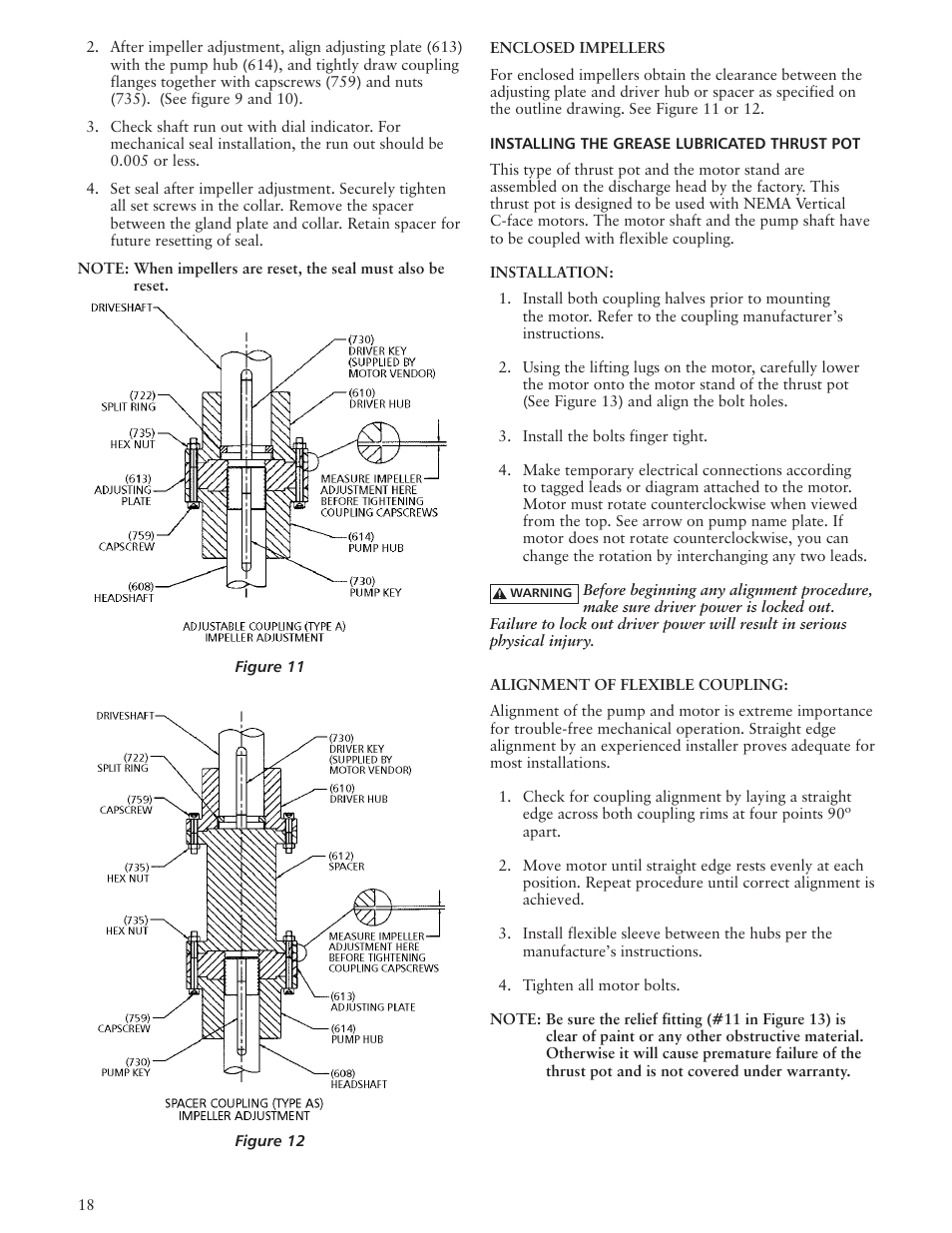 Xylem IMVIC R01 Model VIC Vertical Industrial Turbine Can Pumps User Manual | Page 18 / 32