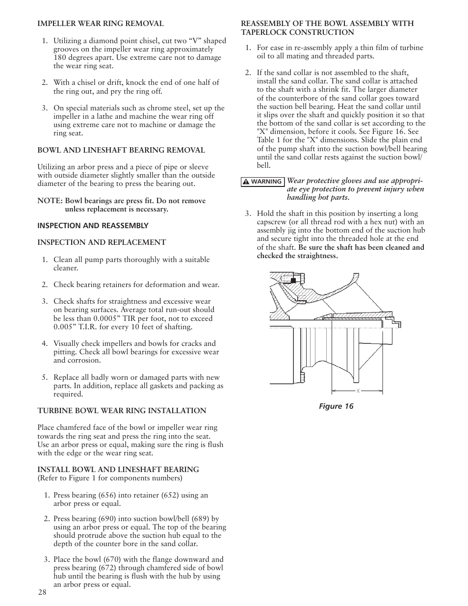 Xylem IMVIC R01 Model VIC Vertical Industrial Turbine Can Pumps User Manual | Page 28 / 32