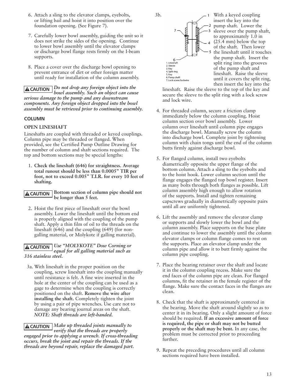 Xylem IMVIT R01 Model VIT Vertical Industrial Turbine Pumps User Manual | Page 13 / 72