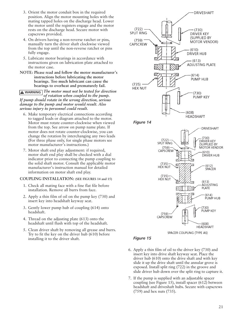 Xylem IMVIT R01 Model VIT Vertical Industrial Turbine Pumps User Manual | Page 21 / 72