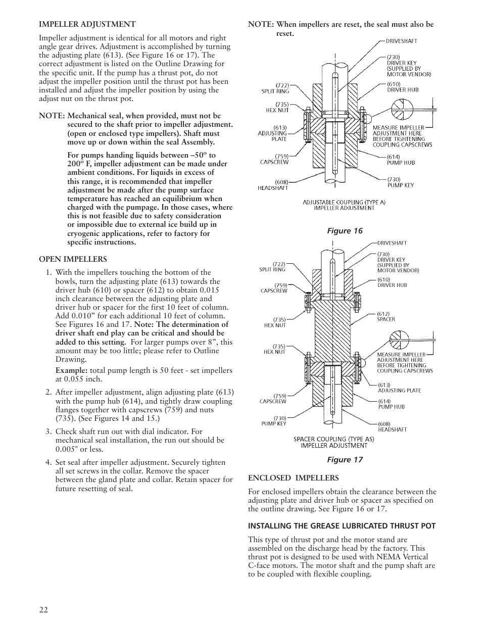 Xylem IMVIT R01 Model VIT Vertical Industrial Turbine Pumps User Manual | Page 22 / 72
