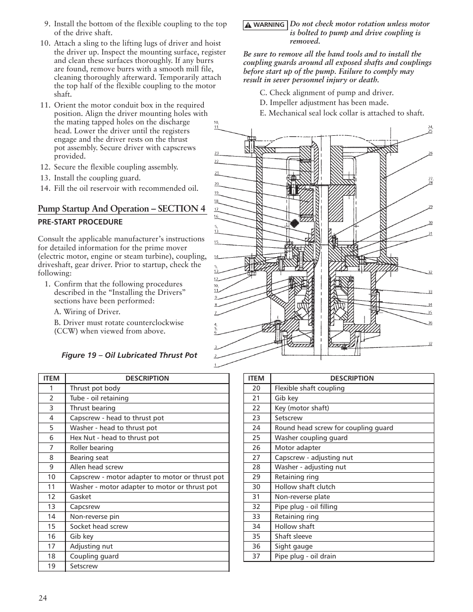Xylem IMVIT R01 Model VIT Vertical Industrial Turbine Pumps User Manual | Page 24 / 72