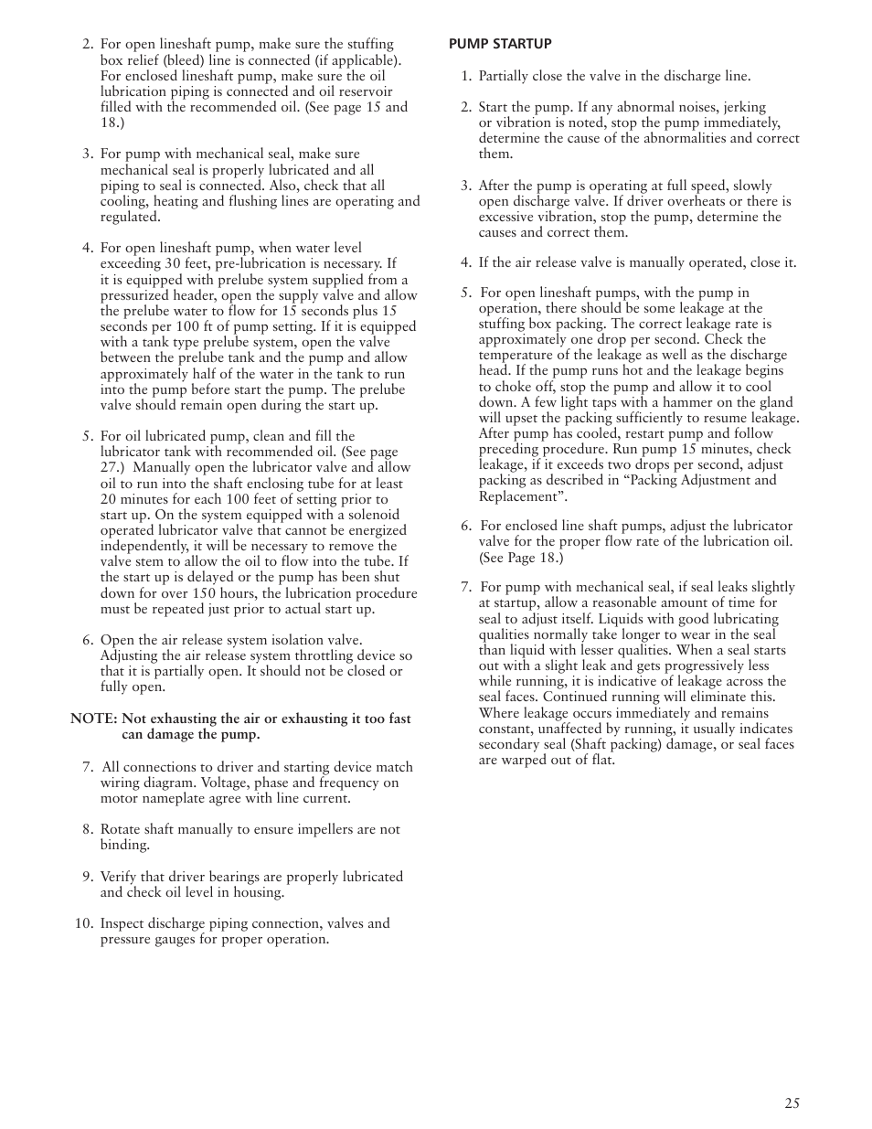 Xylem IMVIT R01 Model VIT Vertical Industrial Turbine Pumps User Manual | Page 25 / 72
