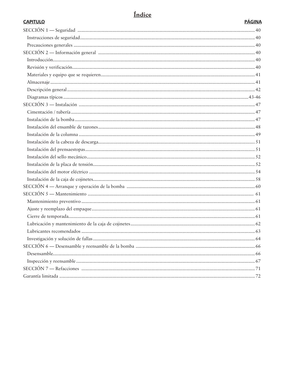 Xylem IMVIT R01 Model VIT Vertical Industrial Turbine Pumps User Manual | Page 39 / 72