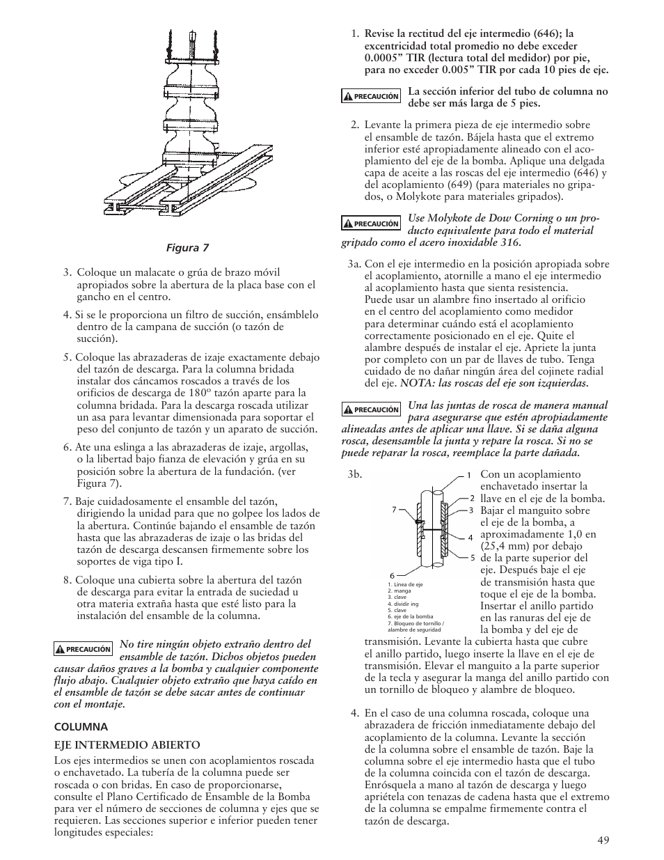 Xylem IMVIT R01 Model VIT Vertical Industrial Turbine Pumps User Manual | Page 49 / 72