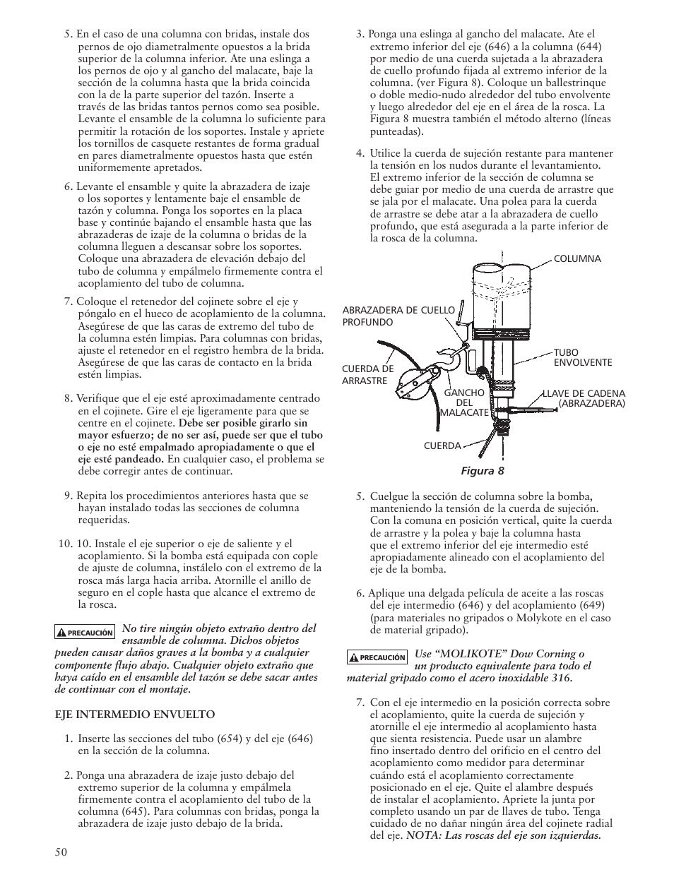 Xylem IMVIT R01 Model VIT Vertical Industrial Turbine Pumps User Manual | Page 50 / 72