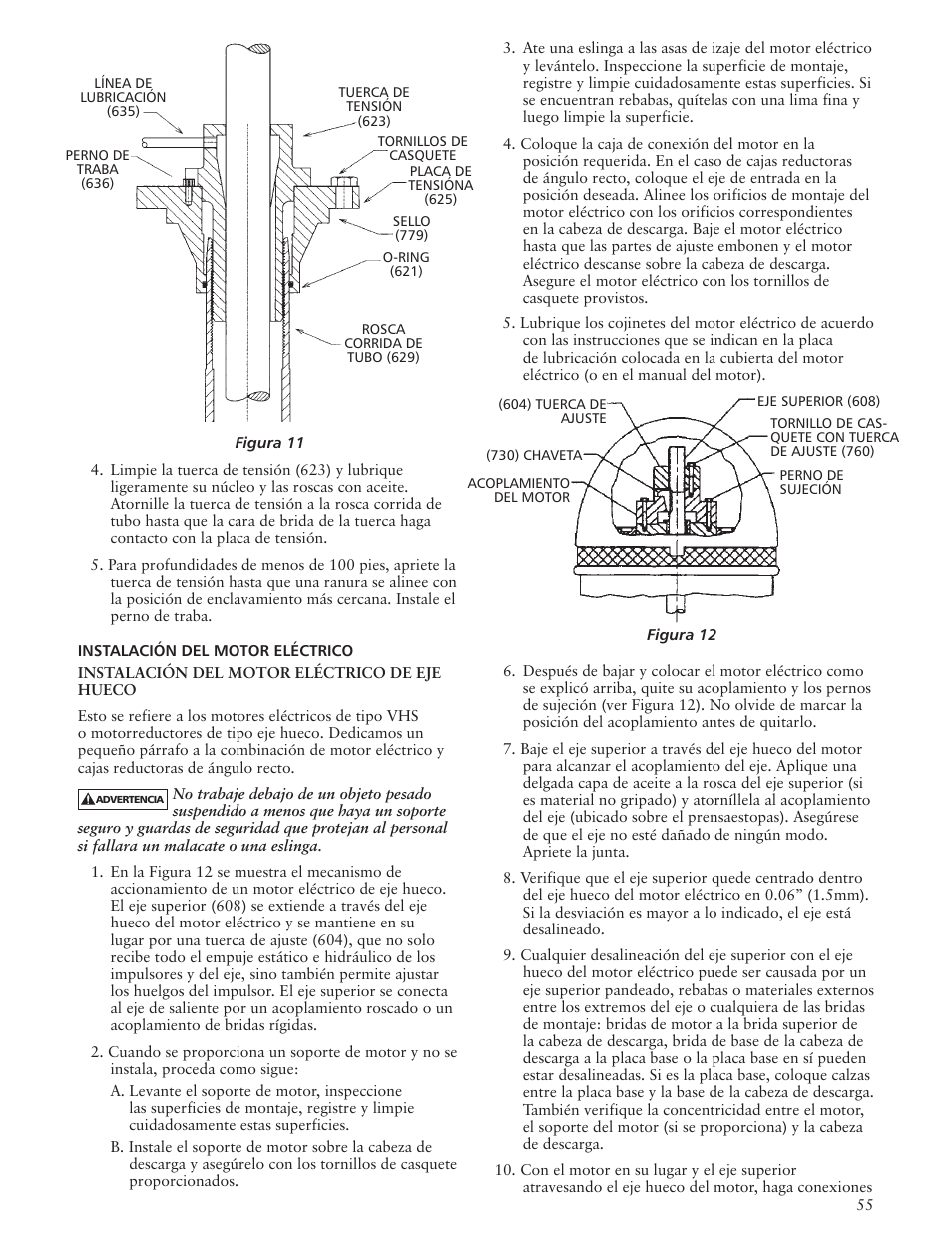 Xylem IMVIT R01 Model VIT Vertical Industrial Turbine Pumps User Manual | Page 55 / 72