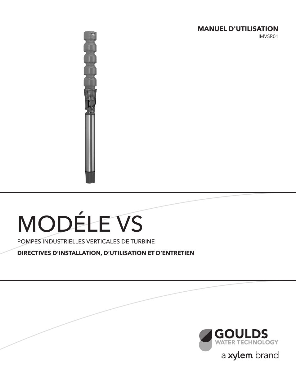 Modéle vs | Xylem IMVS R01 Model VS Vertical Industrial Turbine Pumps User Manual | Page 35 / 52