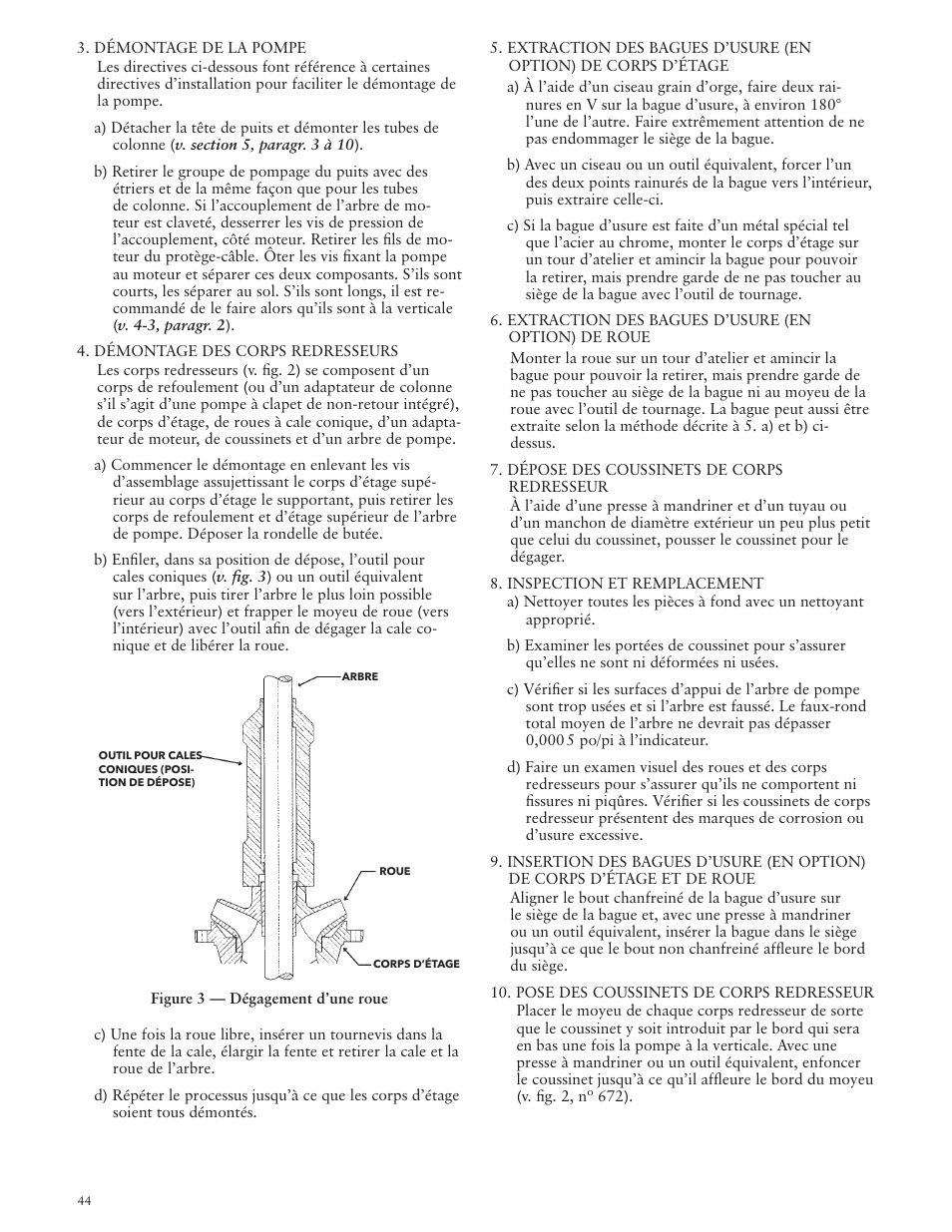 Xylem IMVS R01 Model VS Vertical Industrial Turbine Pumps User Manual | Page 44 / 52