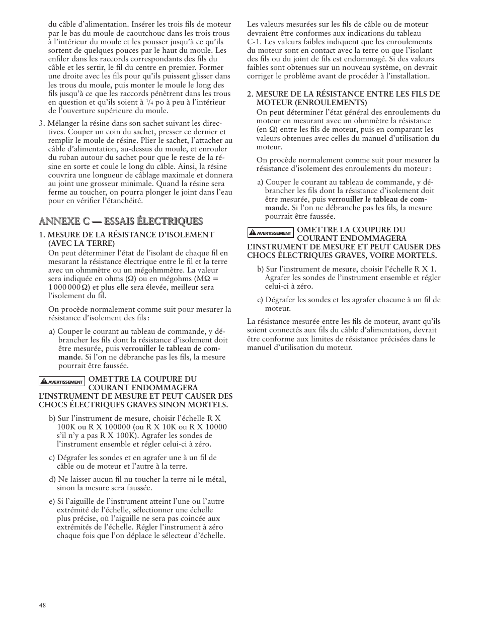Xylem IMVS R01 Model VS Vertical Industrial Turbine Pumps User Manual | Page 48 / 52