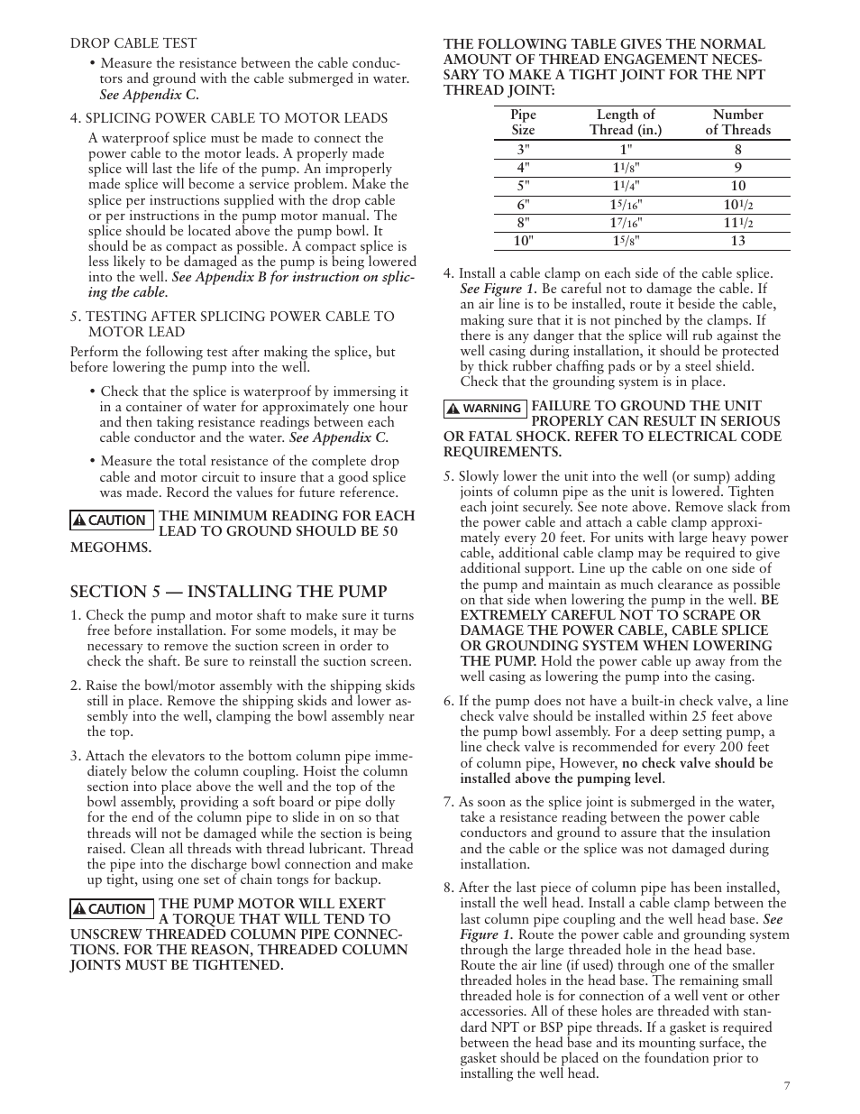 Xylem IMVS R01 Model VS Vertical Industrial Turbine Pumps User Manual | Page 7 / 52