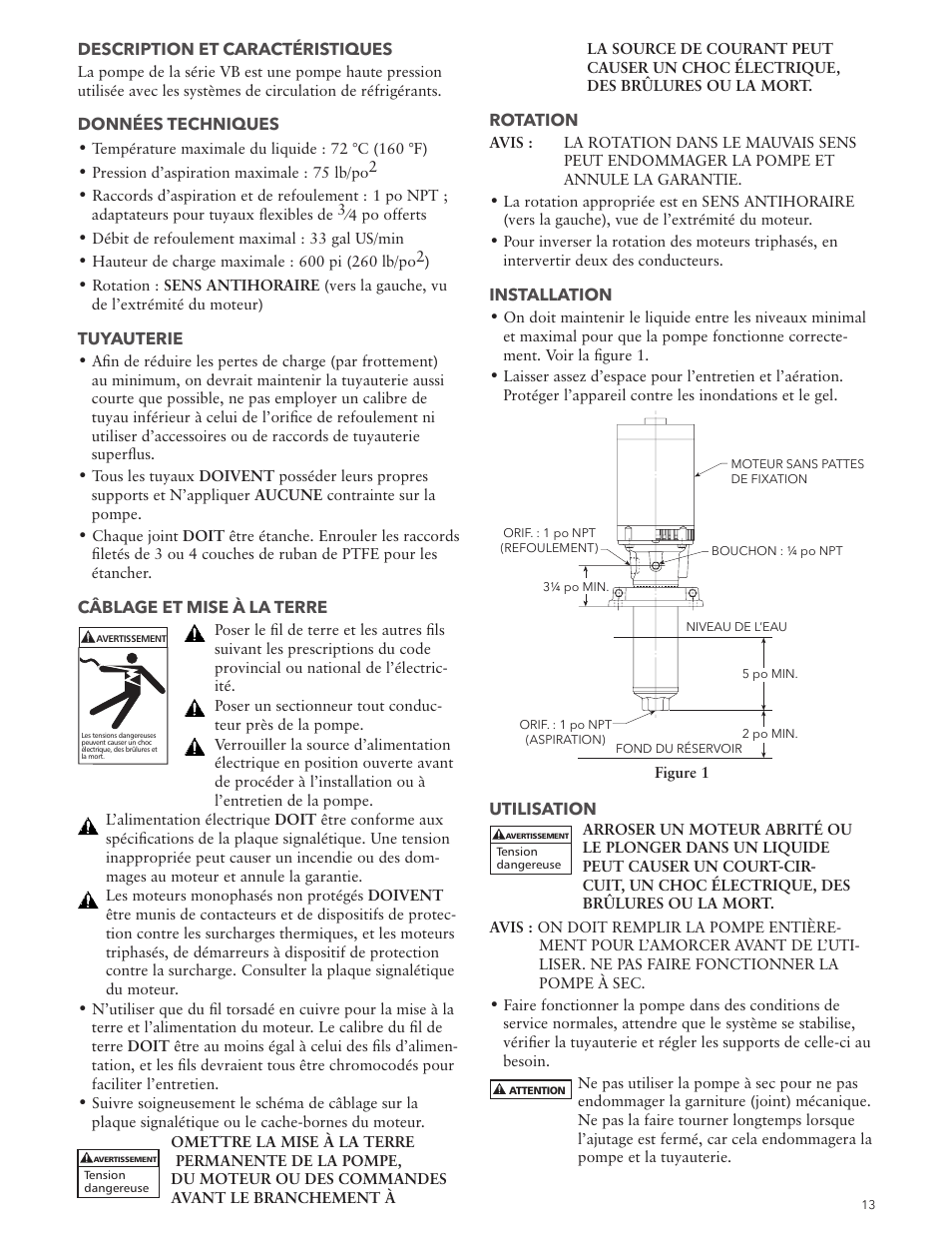 Xylem IM063R01 Model VB User Manual | Page 13 / 16