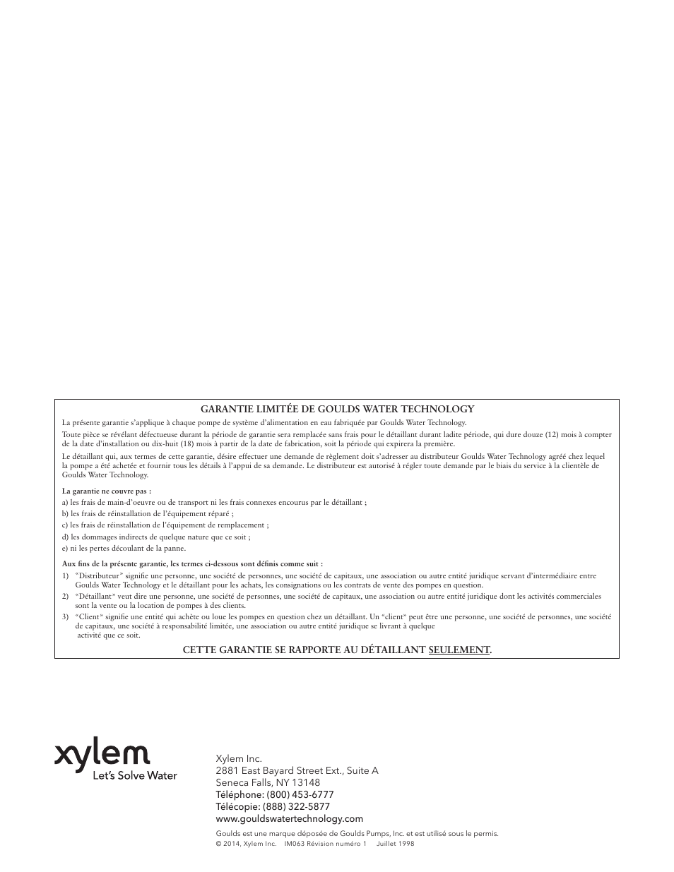 Xylem IM063R01 Model VB User Manual | Page 16 / 16