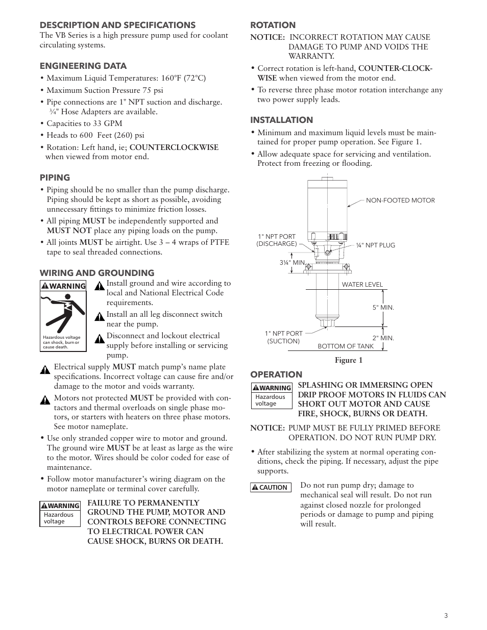 Xylem IM063R01 Model VB User Manual | Page 3 / 16