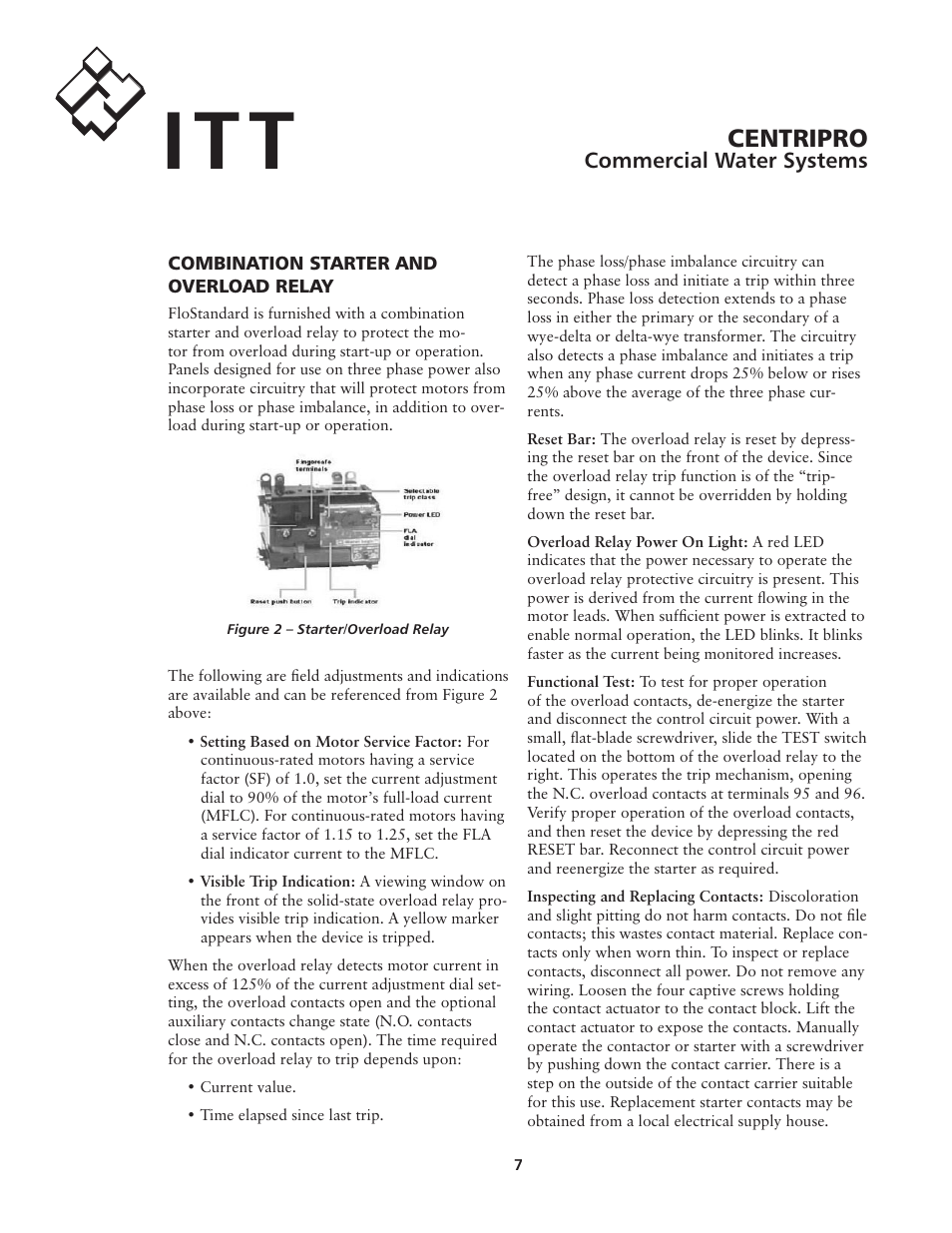 Centripro | Xylem IM192R00 FloStandard SIMPLEX PUMP CONTROL PANEL User Manual | Page 7 / 24