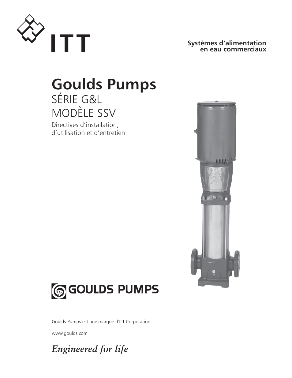It t, Goulds pumps, Série g&l modèle ssv | Xylem IM018 R07 G&L SERIES MODEL SSV User Manual | Page 19 / 56
