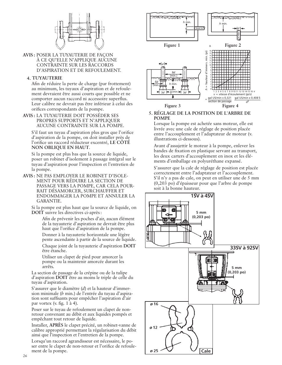 Avis, Figure 1 figure 2 figure 3 figure 4 | Xylem IM018 R07 G&L SERIES MODEL SSV User Manual | Page 26 / 56