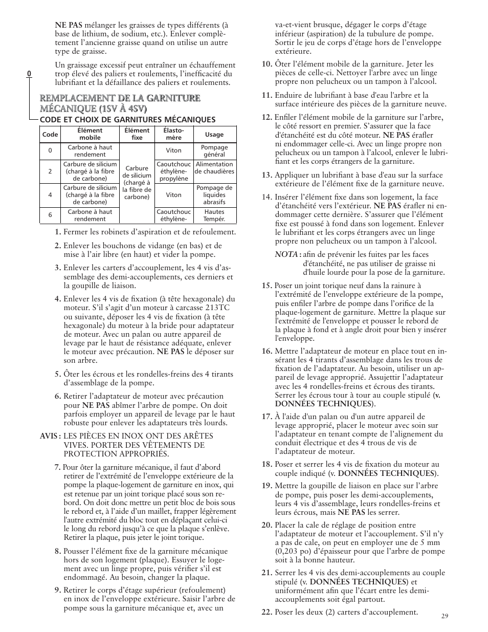 Xylem IM018 R07 G&L SERIES MODEL SSV User Manual | Page 29 / 56