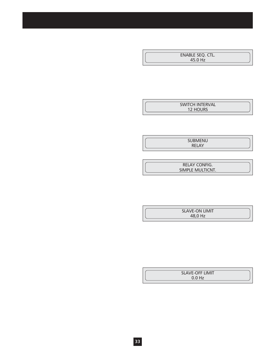 Operator custom features and displays | Xylem IM098 AQUAVAR Model 56 Controller User Manual | Page 38 / 48