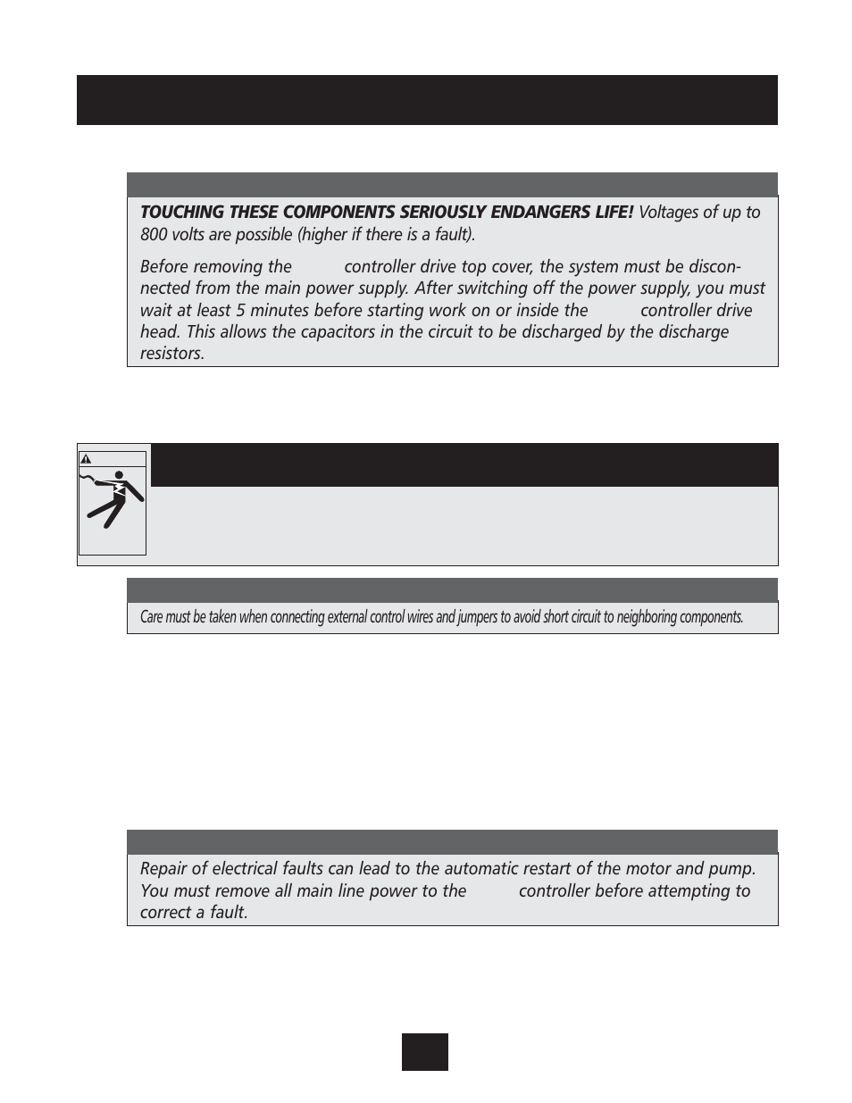Safety instructions, Warning | Xylem IM131R01 AQUAVAR AV II User Manual | Page 9 / 92