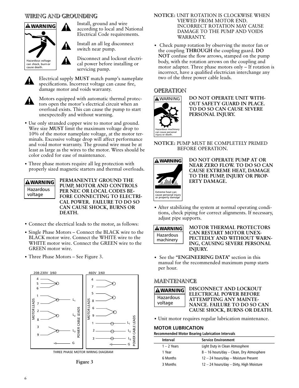 Xylem IM170 G&L SERIES MODEL SVI User Manual | Page 6 / 36