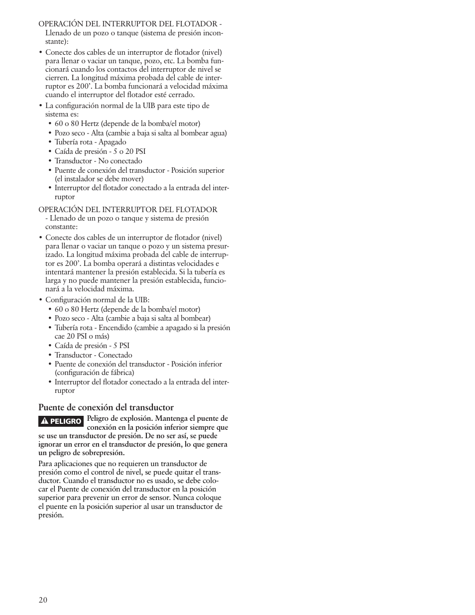 Xylem IM182 Balanced Flow User Manual | Page 20 / 40