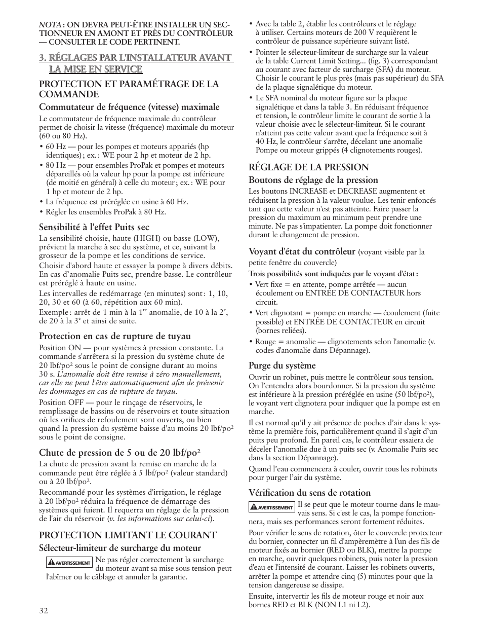 Xylem IM182 Balanced Flow User Manual | Page 32 / 40