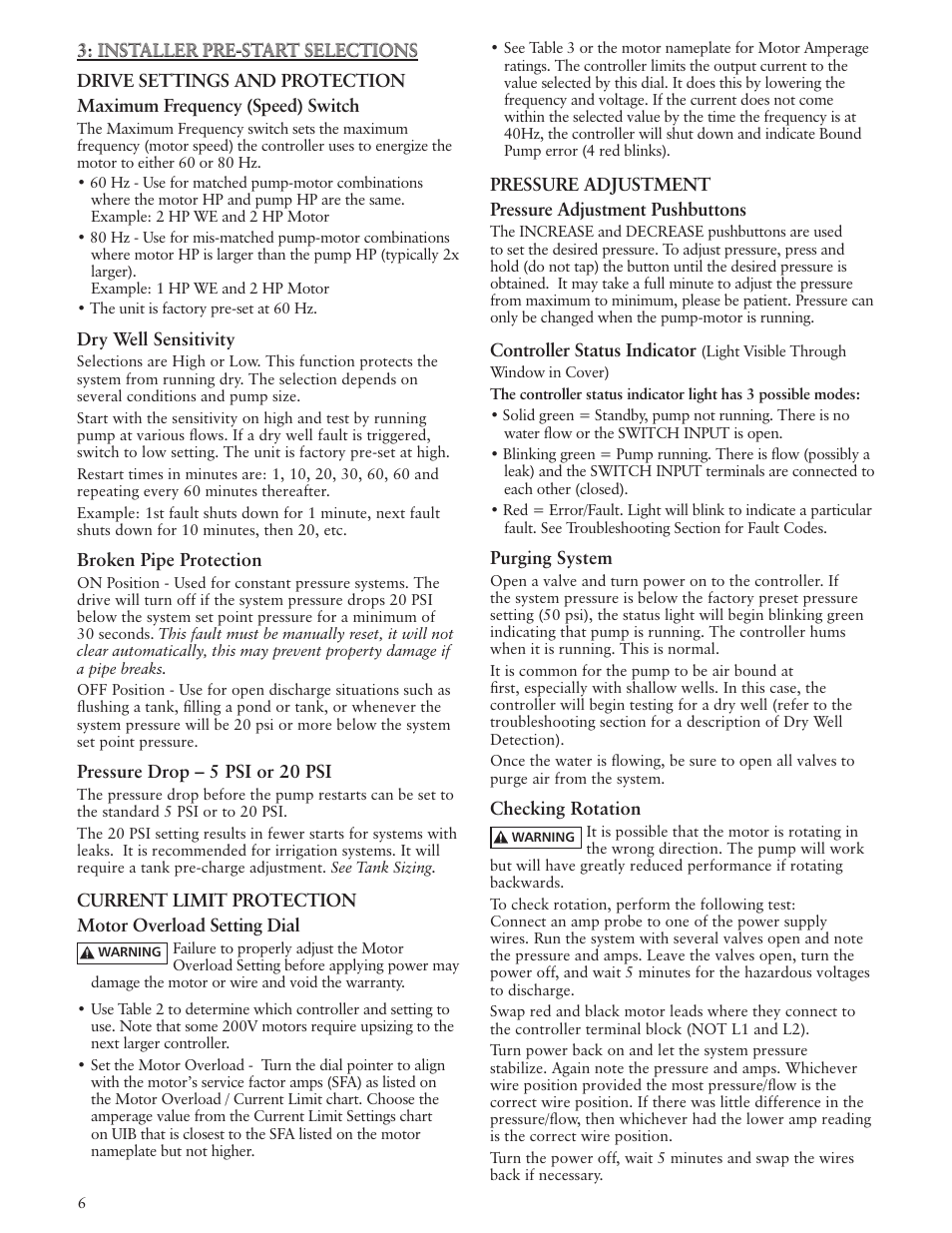 Xylem IM182 Balanced Flow User Manual | Page 6 / 40