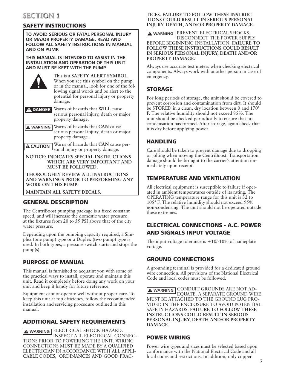 Xylem IM201 CentriBoost Fixed Speed Pumping Package User Manual | Page 3 / 12