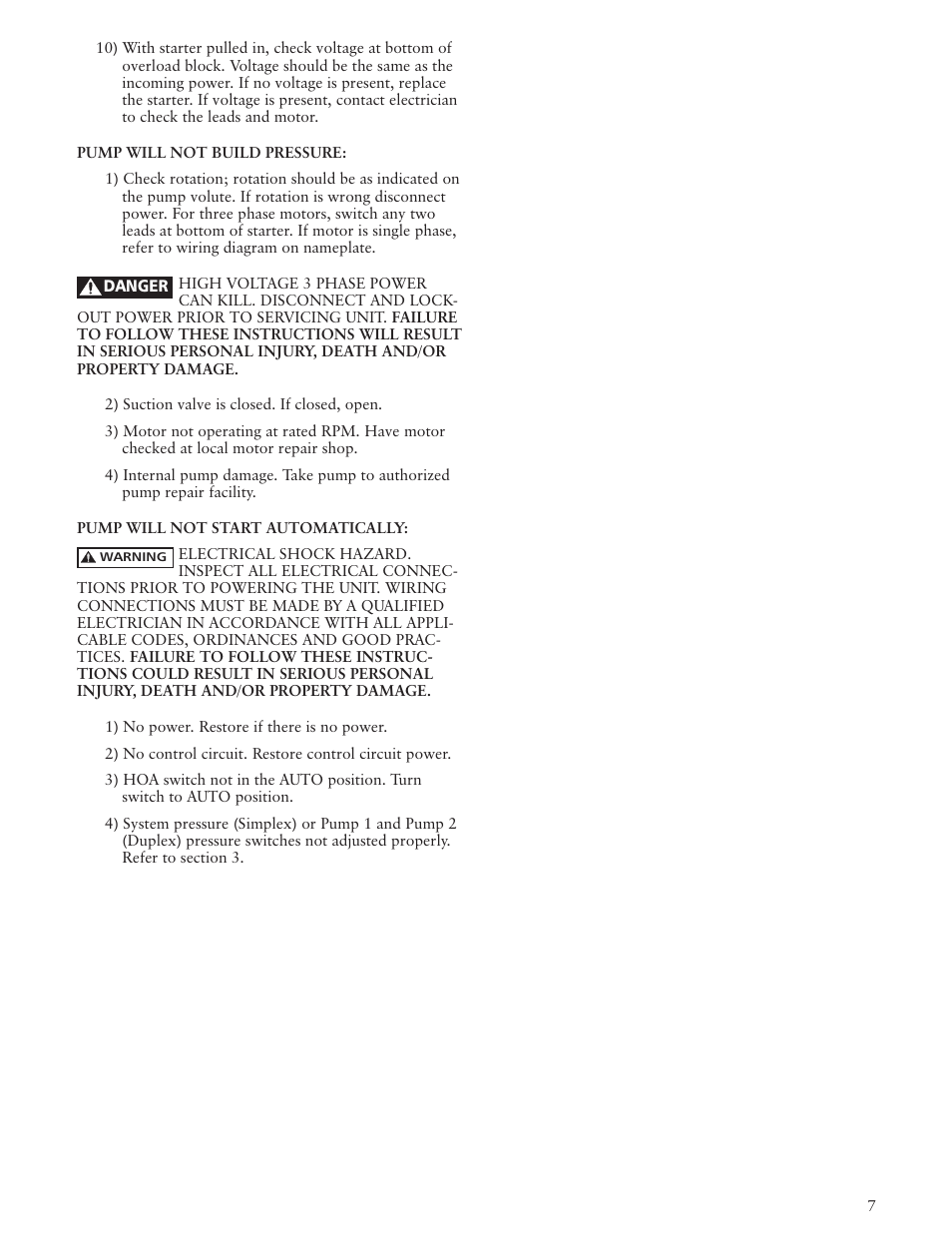 Xylem IM201 CentriBoost Fixed Speed Pumping Package User Manual | Page 7 / 12