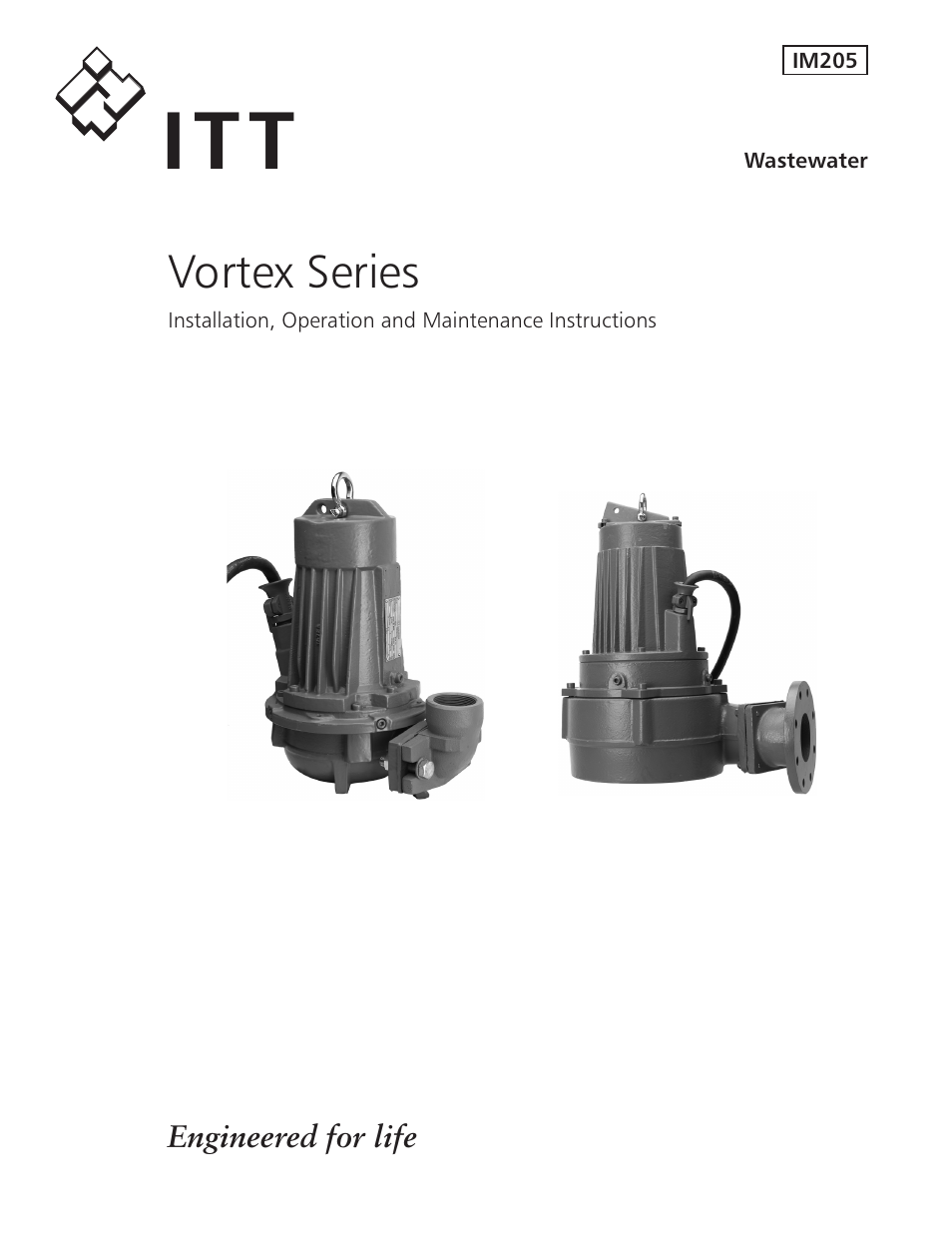 Xylem IM205 Vortex Series User Manual | 24 pages