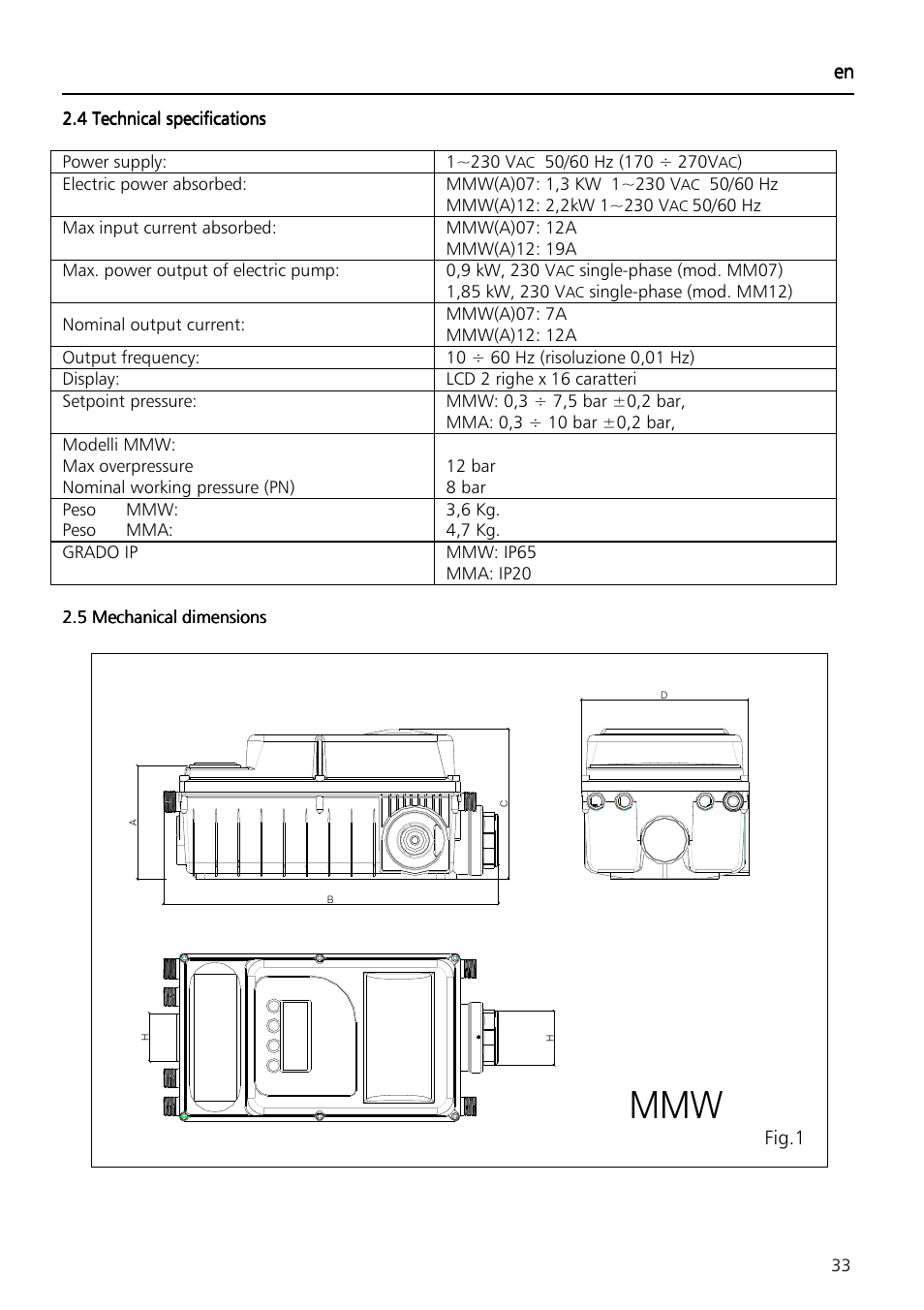 Xylem Aquontroller User Manual | Page 33 / 112