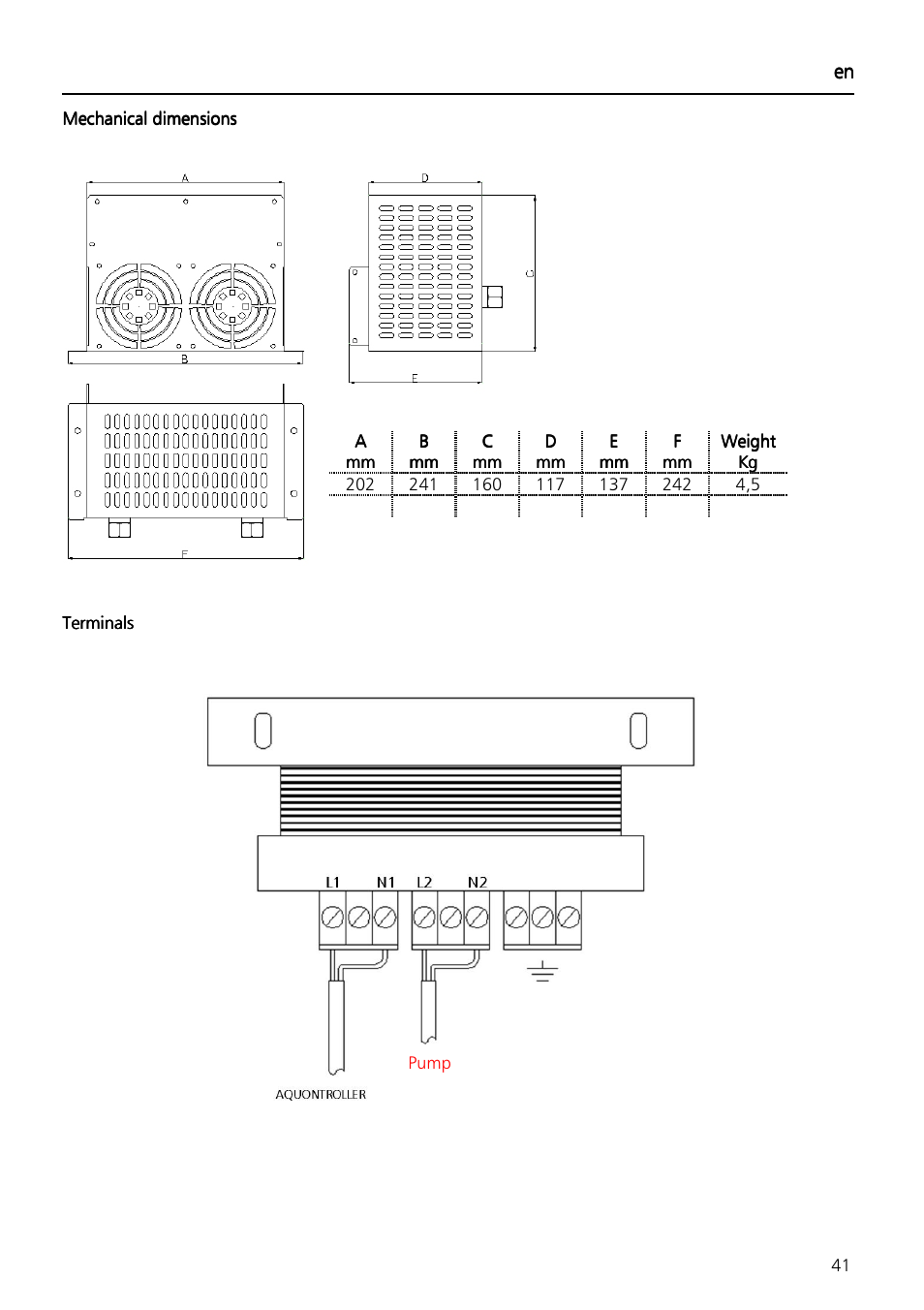 Xylem Aquontroller User Manual | Page 41 / 112