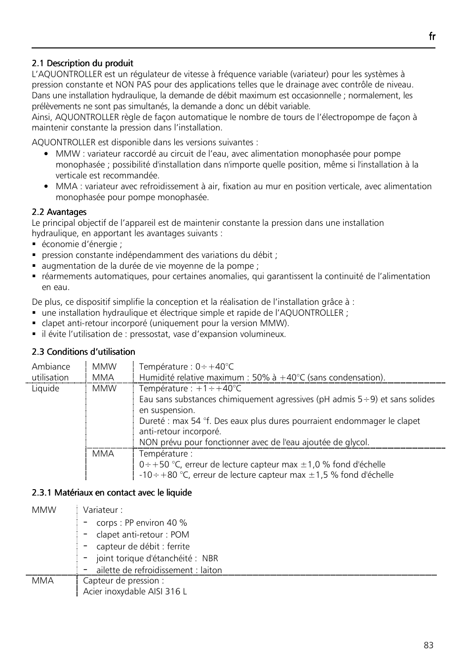 Xylem Aquontroller User Manual | Page 83 / 112