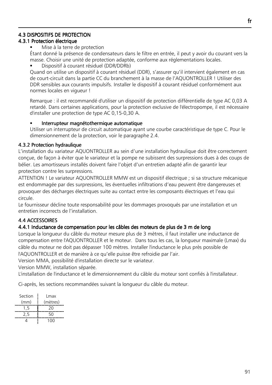 Xylem Aquontroller User Manual | Page 91 / 112