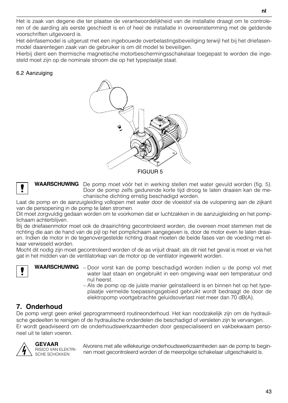 Onderhoud | Xylem CO COM IM User Manual | Page 43 / 68