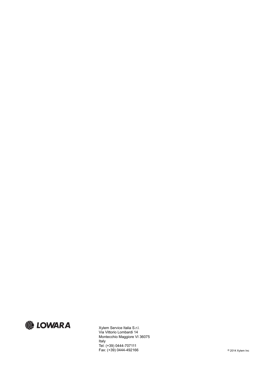 Xylem e-NSC, e-NSCF, e-NSCC User Manual | Page 80 / 80