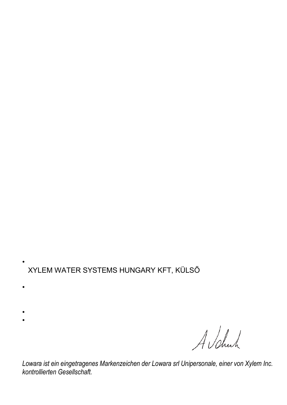 Entsorgung, Eg-konformitätserklärung «übersetzung | Xylem ECOCIRC User Manual | Page 39 / 148