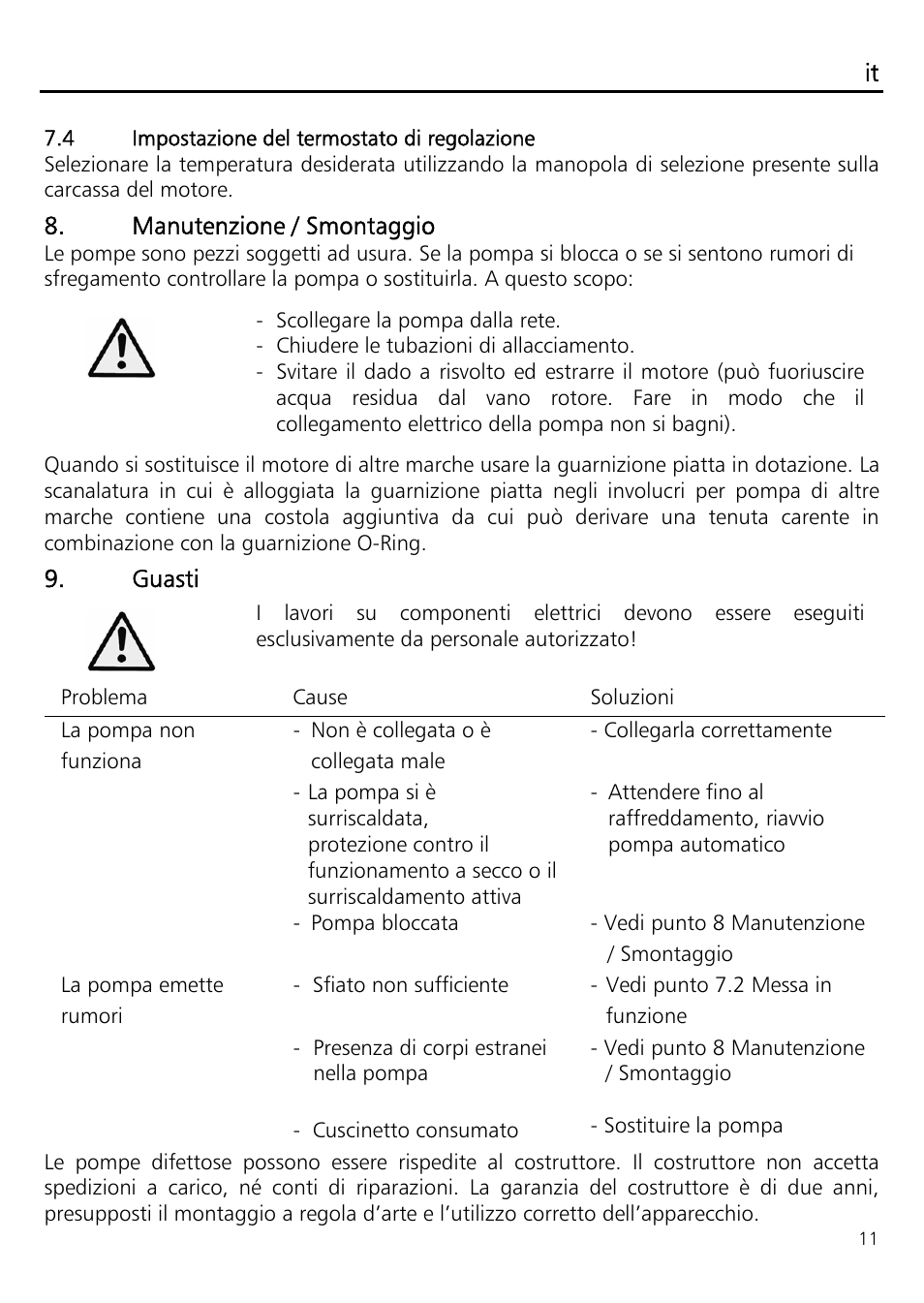 Xylem ECOCIRC EB EBV IM User Manual | Page 11 / 72